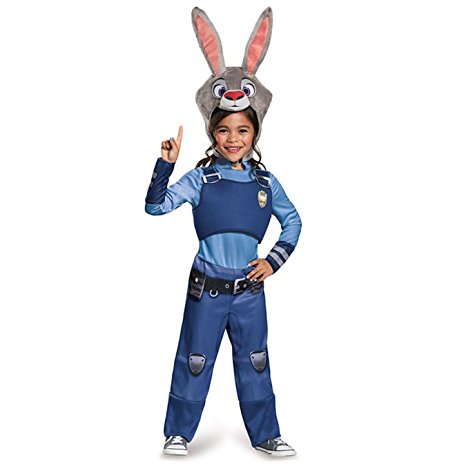 Disguise Judy Hopps Classic Zootopia Disney Costume, Medium/7-8