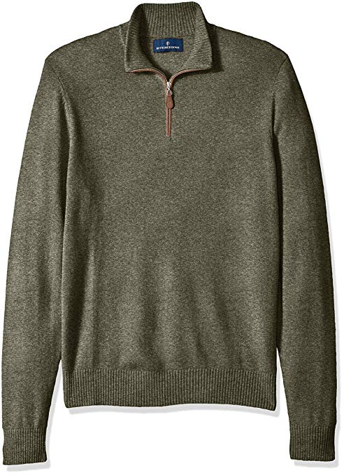 Amazon Brand - BUTTONED DOWN Men's 100% Premium Cashmere Quarter-Zip Sweater