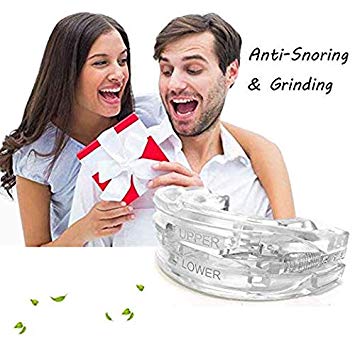 Onestmi Anti Snoring Device Snore Stopper Snoring Solution Adjustable Bruxism Night Mouth Guard for Most Comfortable Custom Fit to Sleep Better and Quieter,Stop Waking Up