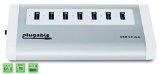 Plugable 7-Port Aluminum USB 30 SuperSpeed Hub with 20W Power Adapter