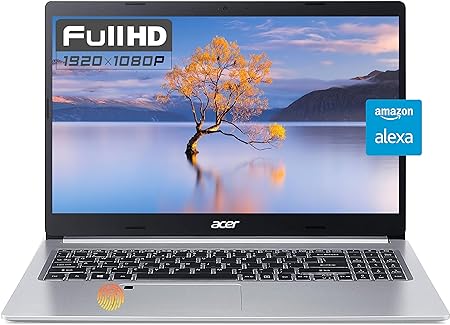 acer Aspire 5 Slim Laptop, 15.6" FHD IPS, AMD Ryzen 3 3350U Quad-Core Mobile Processor, 20GB DDR4 RAM, 512GB SSD, WiFi 6, Backlit KB, Fingerprint Reader, HDMI, Amazon Alexa, Windows 11, Silver