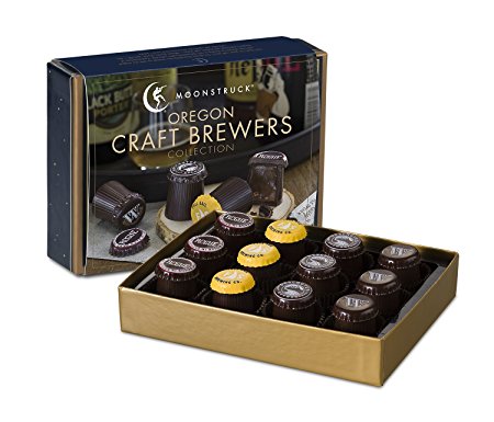 Moonstruck Chocolate 12-pc Oregon Craft Brewers Truffle Collection
