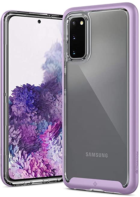 Caseology Skyfall Flex for Samsung Galaxy S20 Case (2020) - Clear and Flexible - Lavender Purple