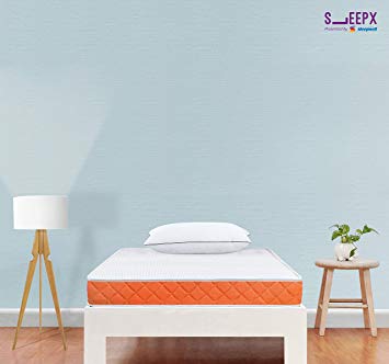 Sleepwell SleepX Brill PU Foam Mattress - (72x36x5 Inches) with Free Pillow