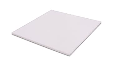 HDPE (High Density Polyethylene) Plastic Sheet 3/16" x 12" x 24" Natural Color