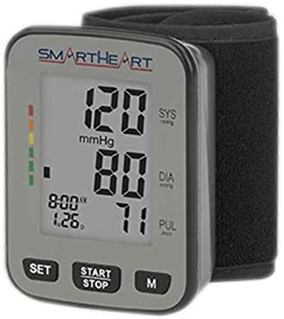 Veridian Healthcare SmartHeart Talking Blood Pressure Wrist Monitor, Gray (01-527)