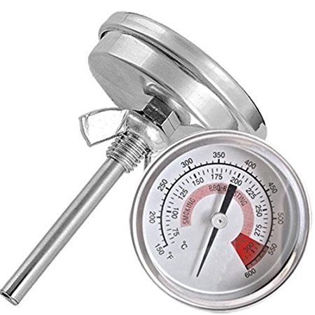 Qiorange Barbecue Pit Smoker Grill Thermometer Temperature Gauge
