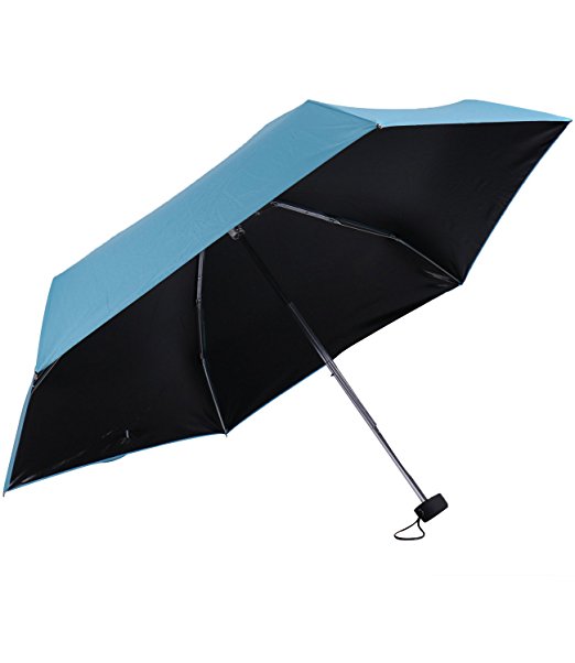 Extra Light Mini Umbrella Sunblock and Anti-Rain UPF50  Small - Fits 1 Person
