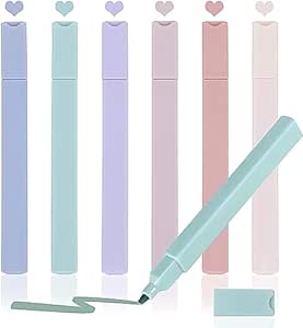 Shuttle Art 6 Pcs Aesthetic Cute Highlighters Bible Highlighters