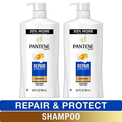 Pantene, Shampoo, Pro-V Repair and Protect for Damaged Hair, 30.4 fl oz, Twin Pack