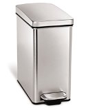 simplehuman Profile Step Trash Can Stainless Steel 10 L  26 Gal
