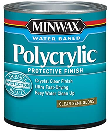 Minwax 24444 Semi Gloss Polycrylic Protective Finishes, 1/2 Pint