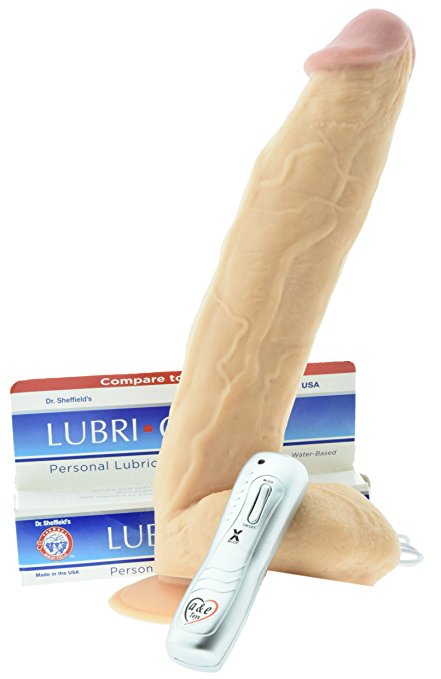 AnE Toys White Thunder big boy thick Rider With Strong suction Cup Remote Controlled Huge Giant Extreme Biggest Realistic lifelike Dildo Dong measuring a Whopping 12" inches with balls (testicles)