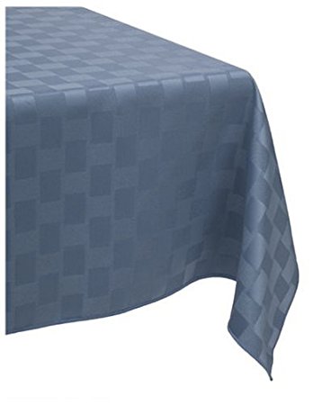 Bardwil Reflections Spill Proof Oblong / Rectangle Tablecloth, 60-Inch x 102-Inch, Stone Blue