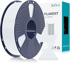 SUNLU High Speed PLA Filament 1.75mm, 30mm/s - 600mm/s Print Range, High Flow Speedy 3D Printer PLA Filament, Designed for Fast Printing, Good for Fast Printing, 1KG White