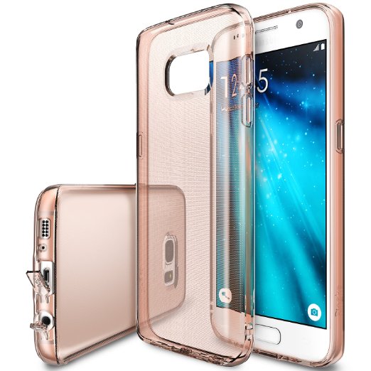 Galaxy S7 Case Ringke FUSION AIR Weightless as Air Extreme Lightweight Ultra-Thin Transparent Soft Flexible TPU Scratch Resistant Protective Case for Samsung Galaxy S7 - Rose Gold Crystal