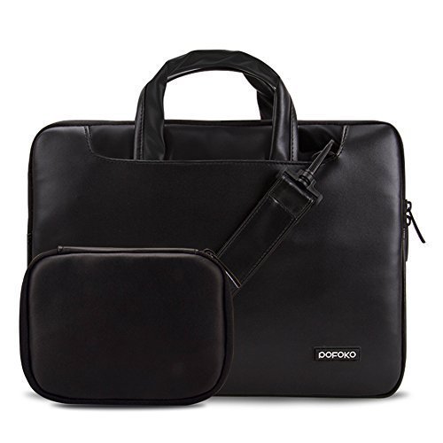 KOSOX® New LITA 13 13.3" 13.3 inch PU Laptop Carrying Case / Shoulder Messenger Bag, Black