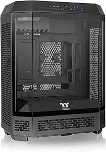 The Tower 600 Black Mid-Tower ATX Case; 3 Tempered Glass Panels; Hidden-Connector Motherboard Support; Rotational PCI-e Slots; CA-1Z1-00M1WN-00; 3 Year Warranty