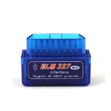 ELM327 Latest Version V21 Bluetooth Super Mini ELM327 OBD2 II Scan Tool Car Auto Diagnostic Tool for Windows blue