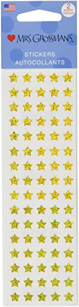 Mrs Grossman Stickers, Micro Gold Stars