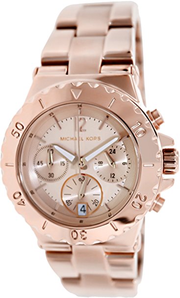 Michael Kors Dylan Chronograph Rose Gold-tone Ladies Watch MK5499