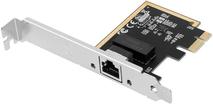 Vogzone 1G NIC Gigabit PCI-e Network Card Server Adapter with Realtek RTL8111H Chipset Compatible with Windows Server/Linux/VMware, Single RJ45 Port, 10/100/1000Mbps, PCI-Express X1