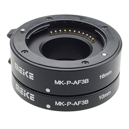 Meike MK-P-AF3B Set of 3 Rings for Panasonic Digital SLR Camera Black