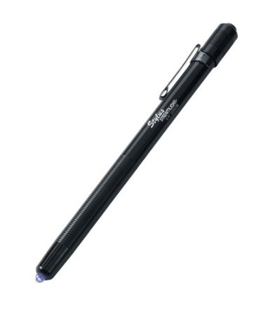 Streamlight 65069 Stylus 6-1/4-Inch Penlight with Pocket Clip and UV LED, Black