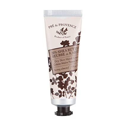 Pre de Provence 20% Natural Shea Butter Hand Cream, For Repairing, Soothing, & Moisturizing Dry Skin - Honey Almond (1 oz) (5673), 1 Count