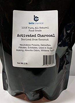 2 Pounds (Large) - Coconut Activated Charcoal Powder - Organic - Food Grade - Teeth Whitening, Facial Scrub, Soap Making