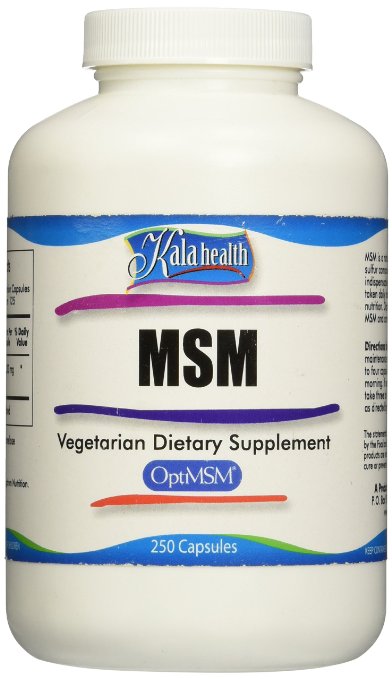 250 MSM Vegetarian Capsules, 1000-mg/capsule. No Additives. The Only MSM Made in the USA and the World's Purest, Quadruple-distilled MSM. Free Shipping.