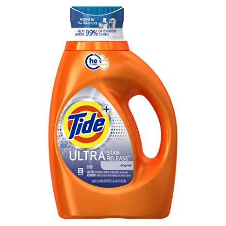 Tide Liquid Laundry Detergent, Ultra Stain Release, 46 Ounce