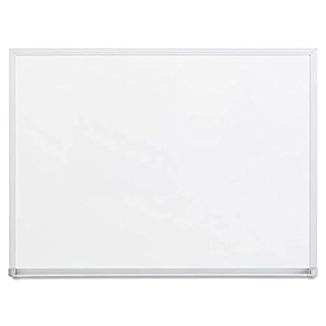 Universal 24 x 18 in. Melamine Dry Erase Board with Aluminum Frame