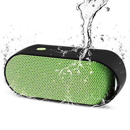 Waterproof Bluetooth Speaker - Portable Outdoor Bluetooth Speaker with Enhanced Bass IPX6 Shower Bluetooth Speaker Rainproof Wireless Bluetooth Speaker with 12 Hours / 300 Songs Play Time & 50FT Range