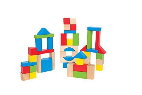 Hape Maple Wood Kid's Builidng Blocks in Assorted Shapes and Size