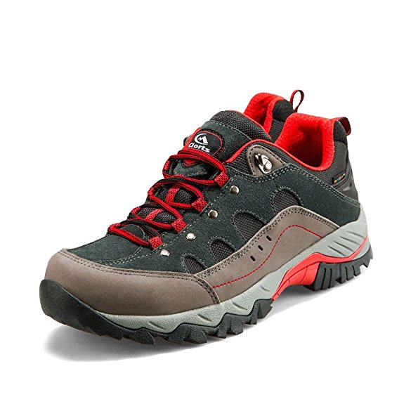 Waterproof Hiking Shoe Backpacking Hiker Clorts Men's Suede Leather Sneaker HKL815