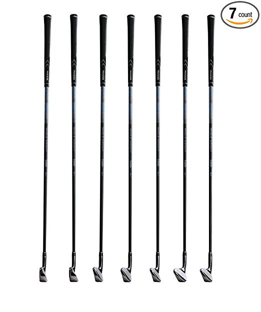 Mazel Single Length Golf Irons Set for Men(6,7,8,9,PW,AW,SW),Right Handed,7 Pieces