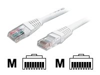 StarTech.com Cat5e Ethernet Cable - 15 ft - White - Patch Cable - Molded Cat5e Cable - Network Cable - Ethernet Cord - Cat 5e Cable - 15ft