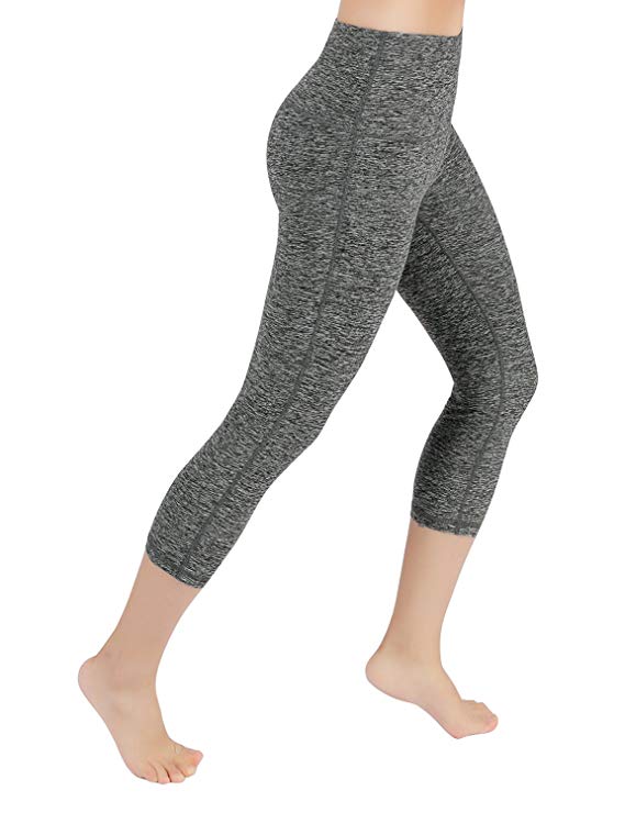 ODODOS Power Flex High-Waist Yoga Pants Tummy Workout Running Pant with Hidden Pocket