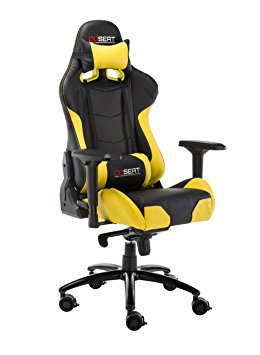 OPSEAT Master Series 2018 PC Gaming Chair Racing Seat Computer Gaming Desk Office Chair - Yellow