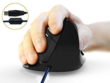 Office Wired Vertical Optical Ergonomic Gaming Mouse for Computer Laptop Notebook,6 Buttons 3200 DPI