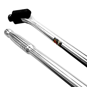 Neiko 00208B 3/4 Inch Drive Premium Breaker Bar, 40" Length | Cr-V Steel