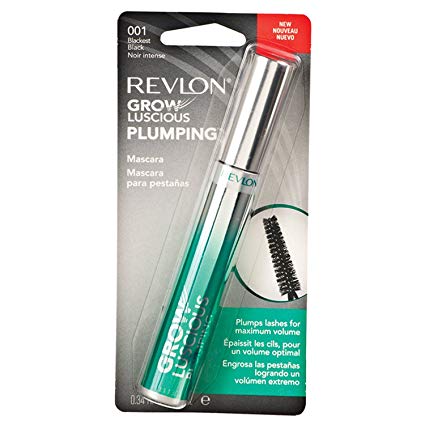 Revlon Grow Luscious Plumping Mascara, Blackest Black, 0.34 Fluid Ounce