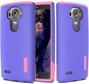 LG G4 Case TOTU G4 Case Durable Series Protective Grip Cover Drop Protection Tough Hard Shock-Resistant Hybrid Cover Dual Layer Armor Defender Case for LG G4 - BlueVioletRose