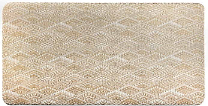 Home Dynamix Forever Woven Anti-Fatigue Kitchen Mat, 20"x39", Beige Diamond