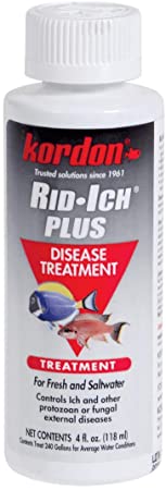 Kordon #37644 Rid Ich- Disease Treatment for Aquarium, 4-Ounce
