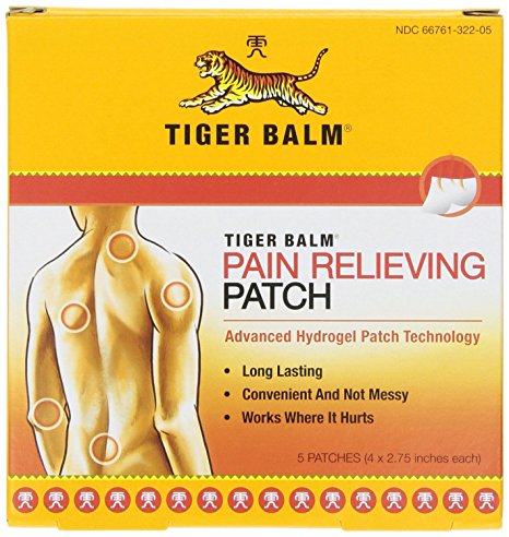 Tiger Balm Pain Relieving Patch Non-Staining 4x2.75 in Tiger Balm 5 Patch