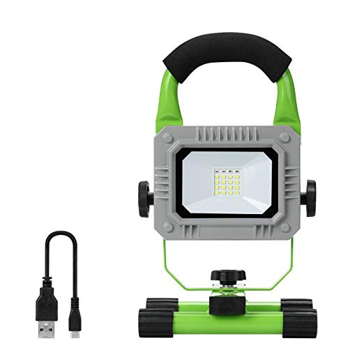 Cordless Work light, GALAX PRO 8W 2W Slim Rechargeable LED Portable Work Floodlight IP65 Waterproof Spotlight for Indoor Workshop Garden Garage Use, Camping, Outdoor Fishing, Traveling Security Lights