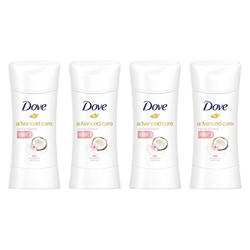 Dove Advanced Care Antiperspirant, Caring Coconut 2.6 oz, 4 Count