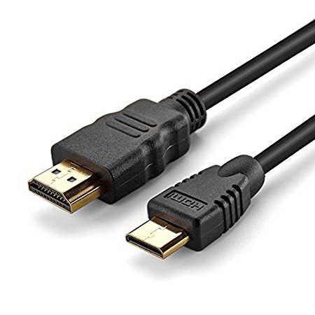 TNP Mini HDMI (Type C) to HDMI (Type A) Cable (10 Ft) Adapter - High Speed Video Audio AV HDMI Male C to Male A Premium Connector Converter Adaptor Cord Supports 3D, ARC